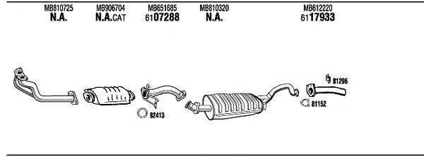 Exhaust System MI65505