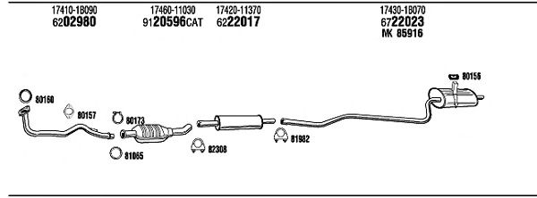 Exhaust System TO51147