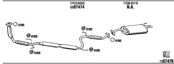 Exhaust System TO85807