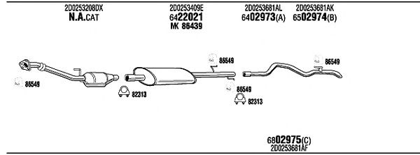 Exhaust System VW00031