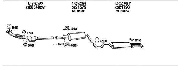 Exhaust System VW20591