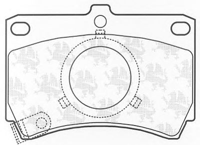 Комплект тормозных колодок, дисковый тормоз BP416