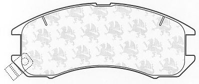 Комплект тормозных колодок, дисковый тормоз BP427