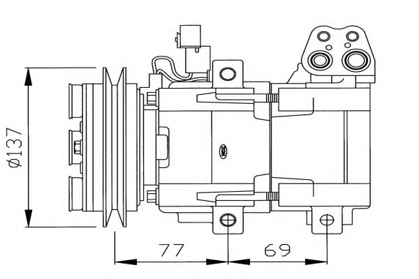 Compressor, ar condicionado 32115