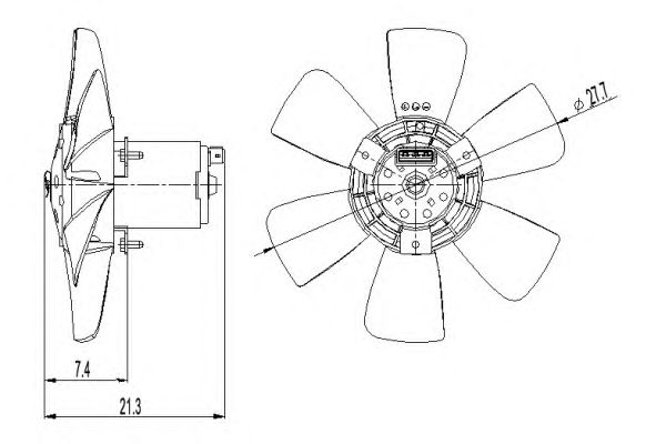 Ventilador, refrigeración del motor 47391