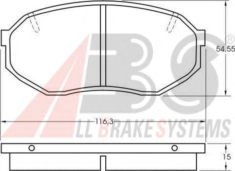 Brake Pad Set, disc brake 36680