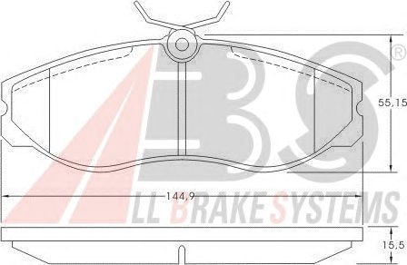 Brake Pad Set, disc brake 36861