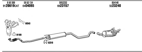 Exhaust System OPH10915BB