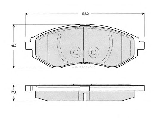 Комплект тормозных колодок, дисковый тормоз FB210613