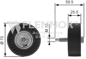 Medløberhjul, multi-V-rem FU99379