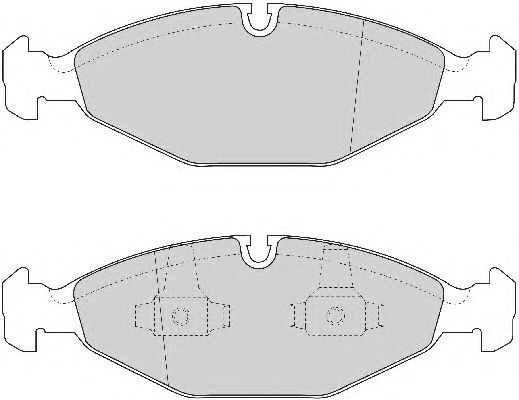 Комплект тормозных колодок, дисковый тормоз FD6934A