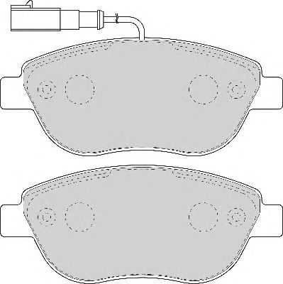 Комплект тормозных колодок, дисковый тормоз FD6917A