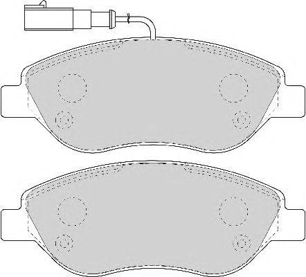 Комплект тормозных колодок, дисковый тормоз FD6918A
