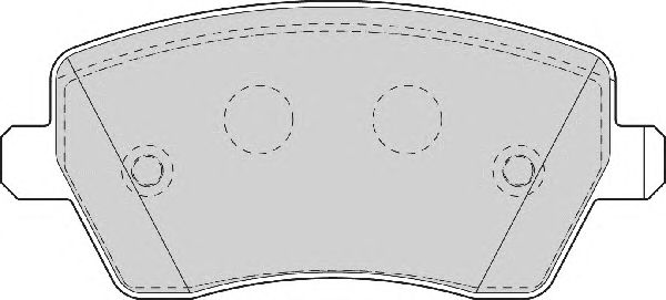 Комплект тормозных колодок, дисковый тормоз FD7063A