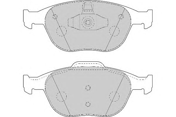 Комплект тормозных колодок, дисковый тормоз FD7034N