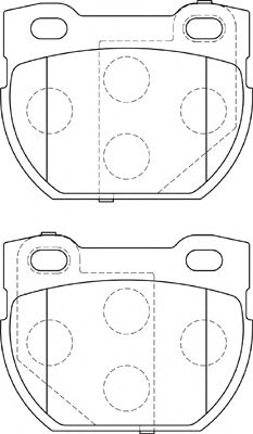 Комплект тормозных колодок, дисковый тормоз FD7317A