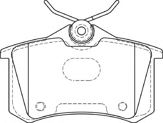 Комплект тормозных колодок, дисковый тормоз FD7394A