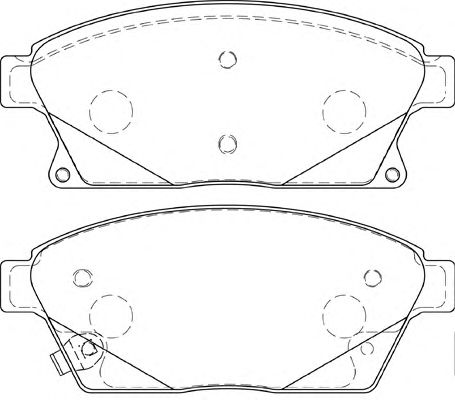 Комплект тормозных колодок, дисковый тормоз FD7456A