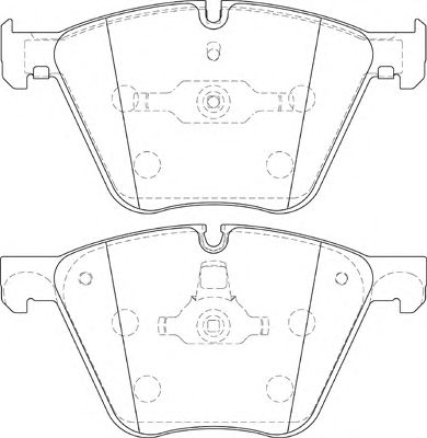 Комплект тормозных колодок, дисковый тормоз FD7471A