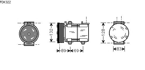 Compressor, airconditioning FDK322