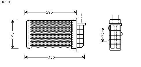 Heat Exchanger, interior heating FT6191