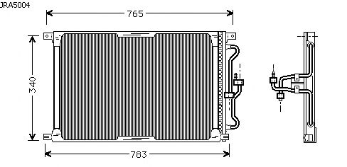 Condensador, ar condicionado JRA5004