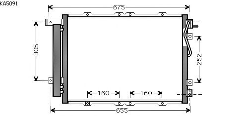 Condensador, ar condicionado KA5091