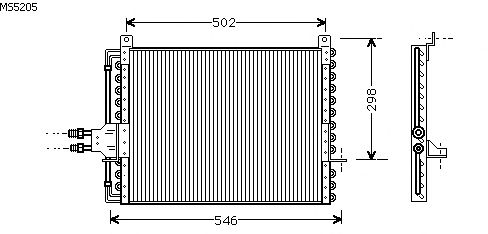 Condensator, airconditioning MS5205
