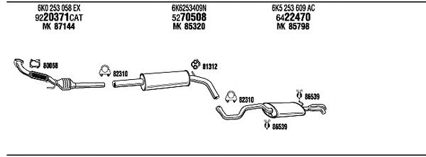Exhaust System VW20706