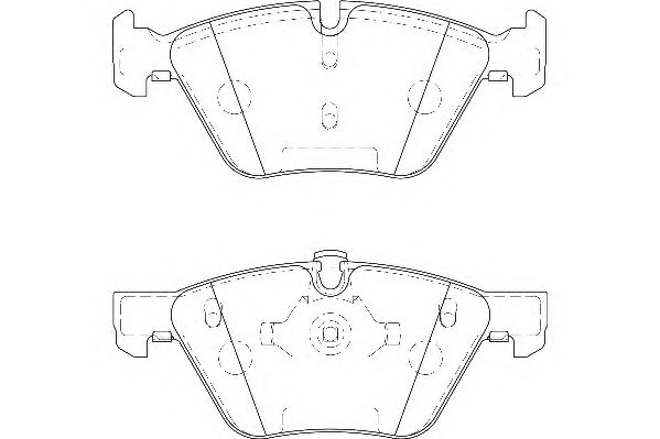 Комплект тормозных колодок, дисковый тормоз DBP211773