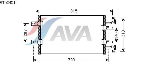 Condensador, ar condicionado RTA5451