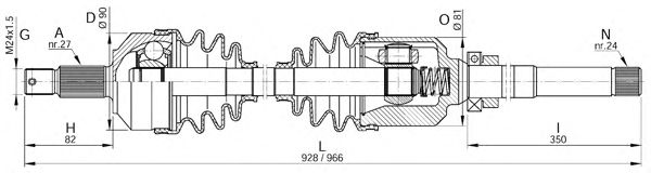 Albero motore/Semiasse DRS6047.00