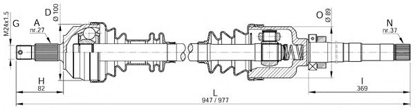 Albero motore/Semiasse DRS6051.00