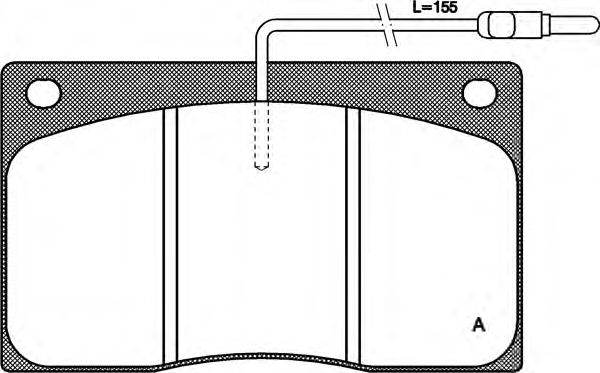 Kit de plaquettes de frein, frein à disque BPA0044.02