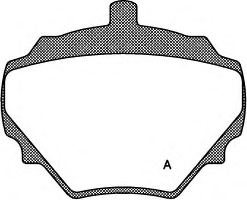 Комплект тормозных колодок, дисковый тормоз BPA0052.10