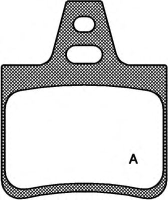 Bromsbeläggssats, skivbroms BPA0102.10