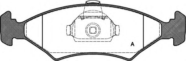 Kit de plaquettes de frein, frein à disque BPA0119.10