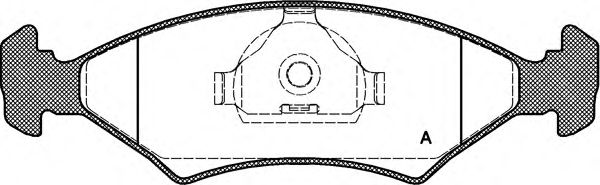 Комплект тормозных колодок, дисковый тормоз BPA0119.20