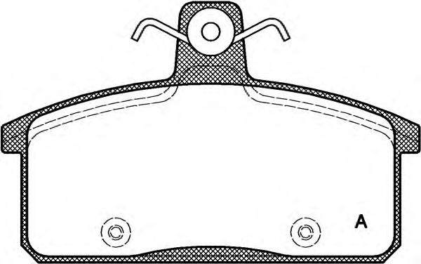 Комплект тормозных колодок, дисковый тормоз BPA0128.50