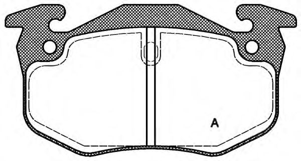 Комплект тормозных колодок, дисковый тормоз BPA0144.50