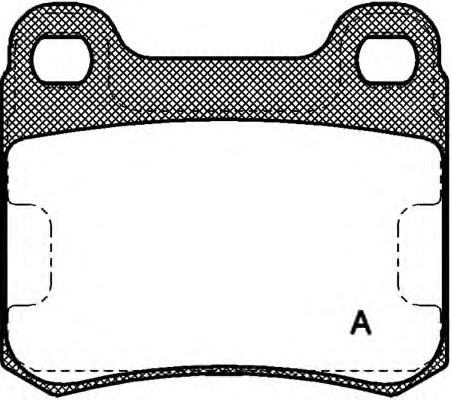 Комплект тормозных колодок, дисковый тормоз BPA0157.00
