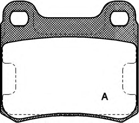 Комплект тормозных колодок, дисковый тормоз BPA0157.10