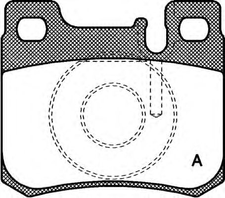 Комплект тормозных колодок, дисковый тормоз BPA0157.20