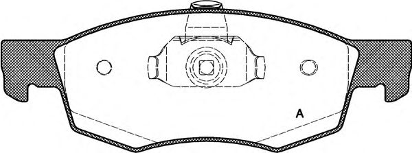 Комплект тормозных колодок, дисковый тормоз BPA0172.30