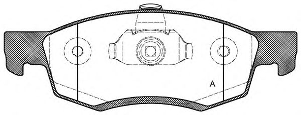 Комплект тормозных колодок, дисковый тормоз BPA0172.32