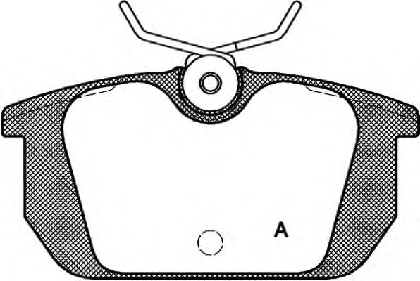 Комплект тормозных колодок, дисковый тормоз BPA0231.00