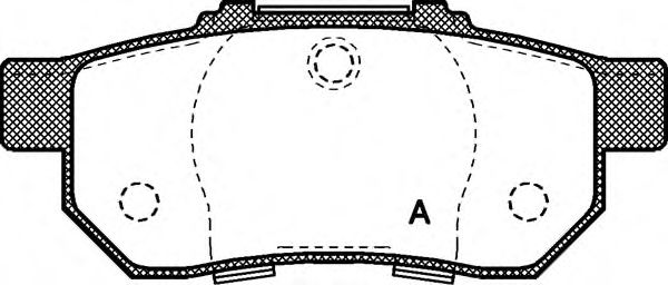 Комплект тормозных колодок, дисковый тормоз BPA0233.20