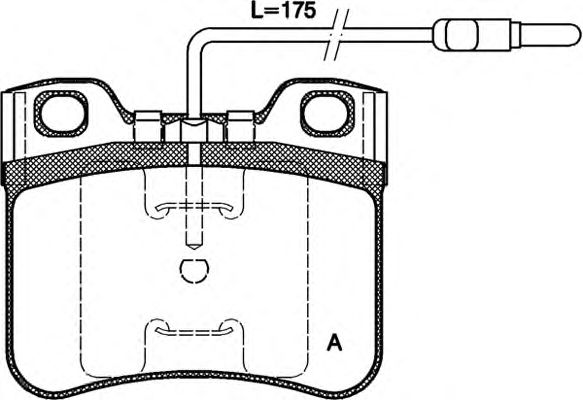 Комплект тормозных колодок, дисковый тормоз BPA0247.14