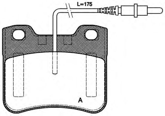 Комплект тормозных колодок, дисковый тормоз BPA0247.24