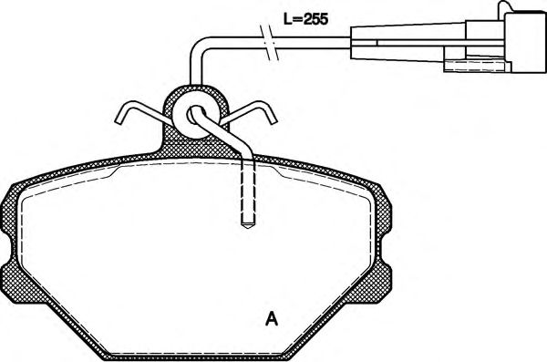 Kit de plaquettes de frein, frein à disque BPA0264.02